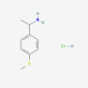molecular formula C9H14ClNS B1461033 1-[4-(Methylthio)phenyl]ethanamine hydrochloride CAS No. 205937-77-5