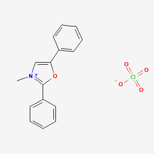 molecular formula C16H14ClNO5 B14610341 3-Methyl-2,5-diphenyl-1,3-oxazol-3-ium perchlorate CAS No. 60413-39-0