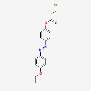 molecular formula C17H17BrN2O3 B14610354 4-[(E)-(4-Ethoxyphenyl)diazenyl]phenyl 3-bromopropanoate CAS No. 58586-53-1