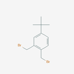 molecular formula C12H16Br2 B14610369 Benzene, 1,2-bis(bromomethyl)-4-(1,1-dimethylethyl)- CAS No. 60070-04-4