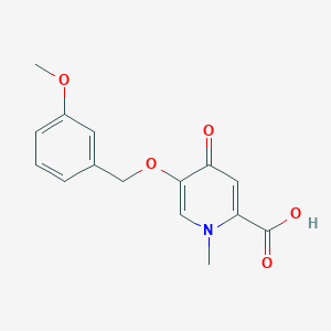 5-((3-Methoxybenzyl)oxy)-1-methyl-4-oxo-1,4-dihydropyridine-2-carboxylic acid