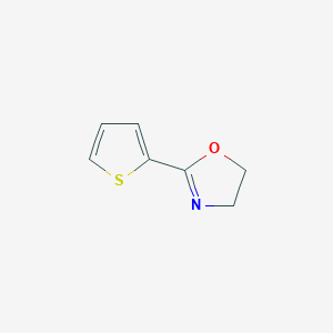 molecular formula C7H7NOS B14610374 Oxazole, 4,5-dihydro-2-(2-thienyl)- CAS No. 60705-32-0