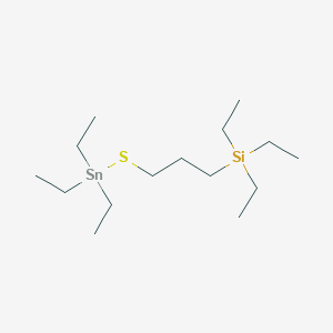 Triethyl{3-[(triethylstannyl)sulfanyl]propyl}silane