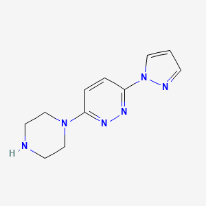 3-(piperazin-1-yl)-6-(1H-pyrazol-1-yl)pyridazine