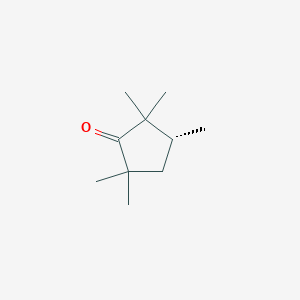 (3R)-2,2,3,5,5-pentamethylcyclopentan-1-one