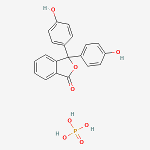 Phosphoric acid--3,3-bis(4-hydroxyphenyl)-2-benzofuran-1(3H)-one (1/1)