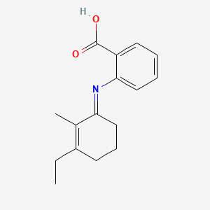 2-[(E)-(3-Ethyl-2-methylcyclohex-2-en-1-ylidene)amino]benzoic acid