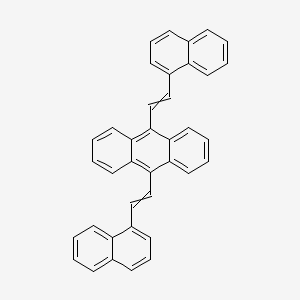 molecular formula C38H26 B14610462 9,10-Bis[2-(naphthalen-1-YL)ethenyl]anthracene CAS No. 60949-13-5