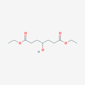 molecular formula C11H20O5 B14610475 Diethyl 4-hydroxyheptanedioate CAS No. 58262-40-1