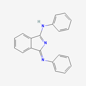 molecular formula C20H15N3 B14610487 1,3-Bis(phenylimino)isoindoline CAS No. 57500-24-0