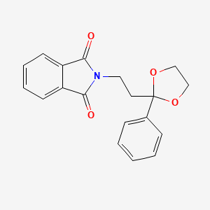 molecular formula C19H17NO4 B14610506 2-[2-(2-Phenyl-1,3-dioxolan-2-yl)ethyl]-1H-isoindole-1,3(2H)-dione CAS No. 60882-17-9