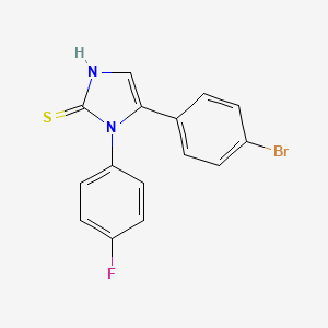B1461052 5-(4-bromophenyl)-1-(4-fluorophenyl)-1H-imidazole-2-thiol CAS No. 1105189-86-3