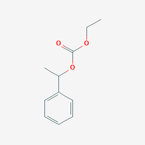 molecular formula C11H14O3 B14610522 Carbonic acid, ethyl 1-phenylethyl ester CAS No. 57362-02-4