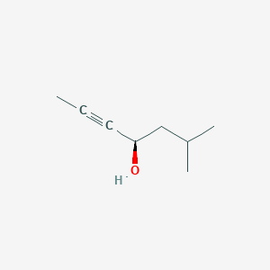 molecular formula C8H14O B14610547 2-Heptyn-4-ol, 6-methyl-, (R)- CAS No. 60018-69-1