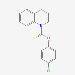 molecular formula C16H14ClNOS B14610555 O-(4-Chlorophenyl) 3,4-dihydroquinoline-1(2H)-carbothioate CAS No. 58959-84-5