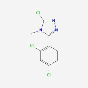 molecular formula C9H6Cl3N3 B1461056 3-氯-5-(2,4-二氯苯基)-4-甲基-4H-1,2,4-三唑 CAS No. 162693-32-5