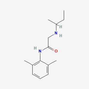 molecular formula C14H22N2O B14610561 N~2~-Butan-2-yl-N-(2,6-dimethylphenyl)glycinamide CAS No. 60119-83-7