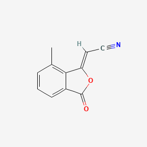 (2Z)-2-(7-methyl-3-oxo-2-benzofuran-1-ylidene)acetonitrile