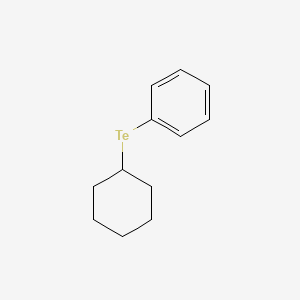 Benzene, (cyclohexyltelluro)-