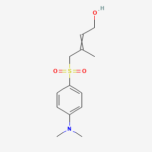 4-[4-(Dimethylamino)benzene-1-sulfonyl]-3-methylbut-2-en-1-ol