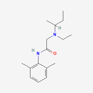 molecular formula C16H26N2O B14610597 N~2~-Butan-2-yl-N-(2,6-dimethylphenyl)-N~2~-ethylglycinamide CAS No. 60119-82-6