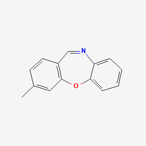 molecular formula C14H11NO B14610608 Dibenz(b,f)(1,4)oxazepine, 3-methyl- CAS No. 60287-96-9