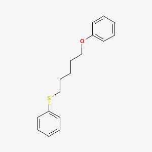 molecular formula C17H20OS B14610637 Benzene, ((5-phenoxypentyl)thio)- CAS No. 59950-12-8