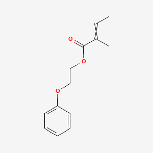 molecular formula C13H16O3 B14610672 2-Phenoxyethyl 2-methylbut-2-enoate CAS No. 60359-29-7