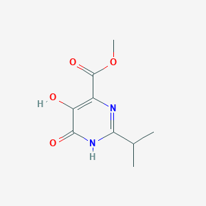 molecular formula C9H12N2O4 B1461068 Methyl 5,6-dihydroxy-2-isopropylpyrimidine-4-carboxylate CAS No. 954241-01-1