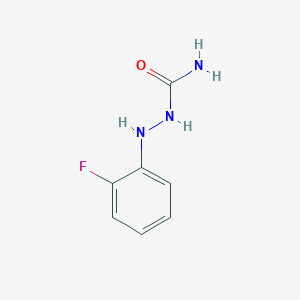 molecular formula C7H8FN3O B14610719 2-(2-Fluorophenyl)hydrazine-1-carboxamide CAS No. 57802-88-7