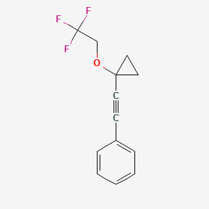 {[1-(2,2,2-Trifluoroethoxy)cyclopropyl]ethynyl}benzene