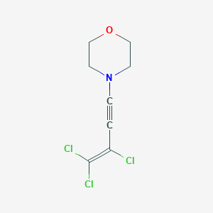 molecular formula C8H8Cl3NO B14610740 Morpholine, 4-(3,4,4-trichloro-3-buten-1-ynyl)- CAS No. 60014-60-0