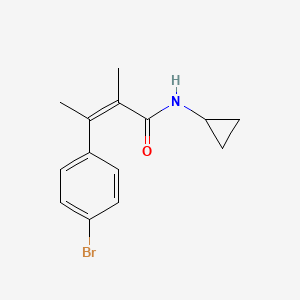 2-Butenamide, 3-(4-bromophenyl)-N-cyclopropyl-2-methyl-, (Z)-