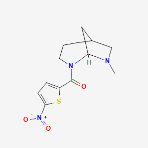 8-Methyl-3-(2'-nitrothien-5'-yl)carbonyl-3,8-diazabicyclo(3.2.1)octane