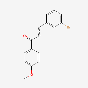 molecular formula C16H13BrO2 B14610777 3-(3-Bromophenyl)-1-(4-methoxyphenyl)prop-2-en-1-one CAS No. 57073-26-4