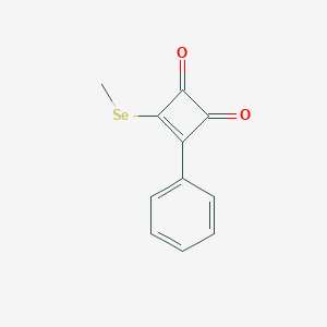 molecular formula C11H8O2Se B14610792 3-(Methylselanyl)-4-phenylcyclobut-3-ene-1,2-dione CAS No. 60538-57-0