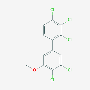 molecular formula C13H7Cl5O B14610821 2,3,3',4,4'-Pentachloro-5'-methoxy-1,1'-biphenyl CAS No. 60082-87-3