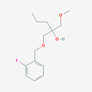 1-[(2-Fluorophenyl)methoxy]-2-(methoxymethyl)pentan-2-ol