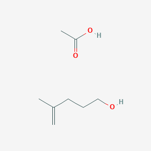 molecular formula C8H16O3 B14610835 Acetic acid;4-methylpent-4-en-1-ol CAS No. 58715-25-6