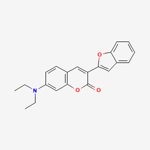 3-(1-Benzofuran-2-yl)-7-(diethylamino)-2H-1-benzopyran-2-one