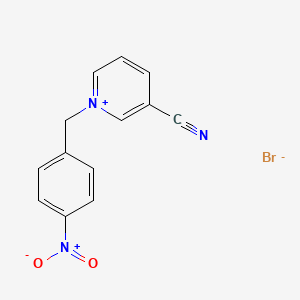 3-Cyano-1-[(4-nitrophenyl)methyl]pyridin-1-ium bromide