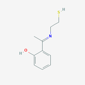 molecular formula C10H13NOS B14610908 6-{1-[(2-Sulfanylethyl)amino]ethylidene}cyclohexa-2,4-dien-1-one CAS No. 58199-71-6