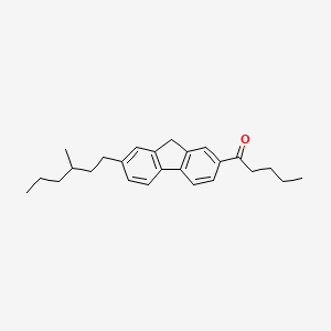 1-Pentanone, 1-[7-(3-methylhexyl)-9H-fluoren-2-yl]-