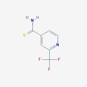 molecular formula C7H5F3N2S B1461092 2-(Trifluoromethyl)pyridine-4-carbothioamide CAS No. 1256809-20-7