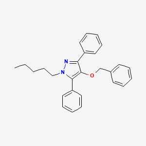 4-(Benzyloxy)-1-pentyl-3,5-diphenyl-1H-pyrazole