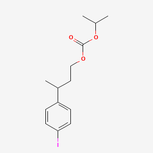 3-(4-iodophenyl)butyl propan-2-yl carbonate