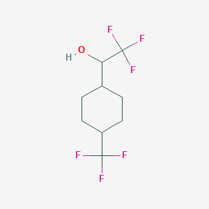2,2,2-Trifluoro-1-[4-(trifluoromethyl)cyclohexyl]ethan-1-ol