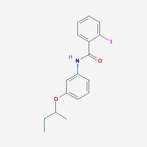 molecular formula C17H18INO2 B14610988 N-{3-[(Butan-2-yl)oxy]phenyl}-2-iodobenzamide CAS No. 58495-01-5