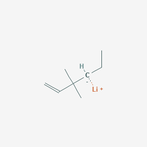 lithium;3,3-dimethylhex-1-ene