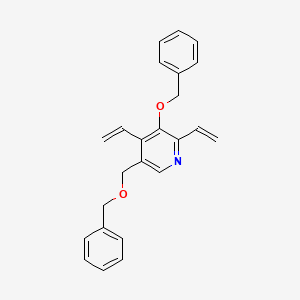 molecular formula C24H23NO2 B14611010 3-(Benzyloxy)-5-[(benzyloxy)methyl]-2,4-diethenylpyridine CAS No. 60331-27-3